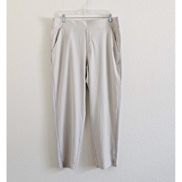 Athleta Brooklyn Ankle Pants Womens Size 14 Abalone Tan - Picture 7 of 7